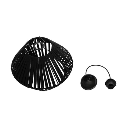 NUI 205-0061 Boho Κρεμαστό Φωτιστικό Οροφής με Ντουί 1 x E27 AC 220-240V IP20 - Μαύρο - M36 x Π36 x Υ27