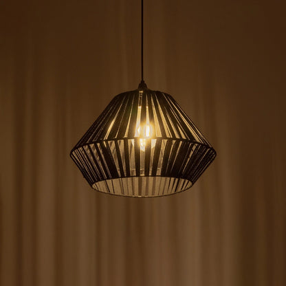 NUI 205-0061 Boho Κρεμαστό Φωτιστικό Οροφής με Ντουί 1 x E27 AC 220-240V IP20 - Μαύρο - M36 x Π36 x Υ27