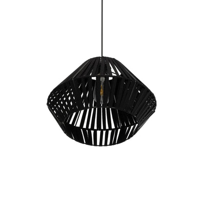 NUI 205-0061 Boho Κρεμαστό Φωτιστικό Οροφής με Ντουί 1 x E27 AC 220-240V IP20 - Μαύρο - M36 x Π36 x Υ27