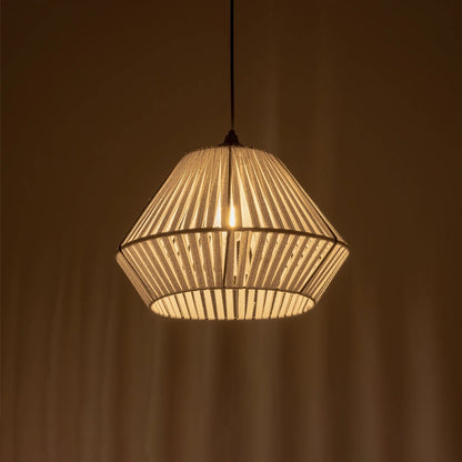 NUI 205-0063 Boho Κρεμαστό Φωτιστικό Οροφής με Ντουί 1 x E27 AC 220-240V IP20 - Λευκό - M36 x Π36 x Υ27