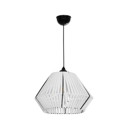 NUI 205-0063 Boho Κρεμαστό Φωτιστικό Οροφής με Ντουί 1 x E27 AC 220-240V IP20 - Λευκό - M36 x Π36 x Υ27