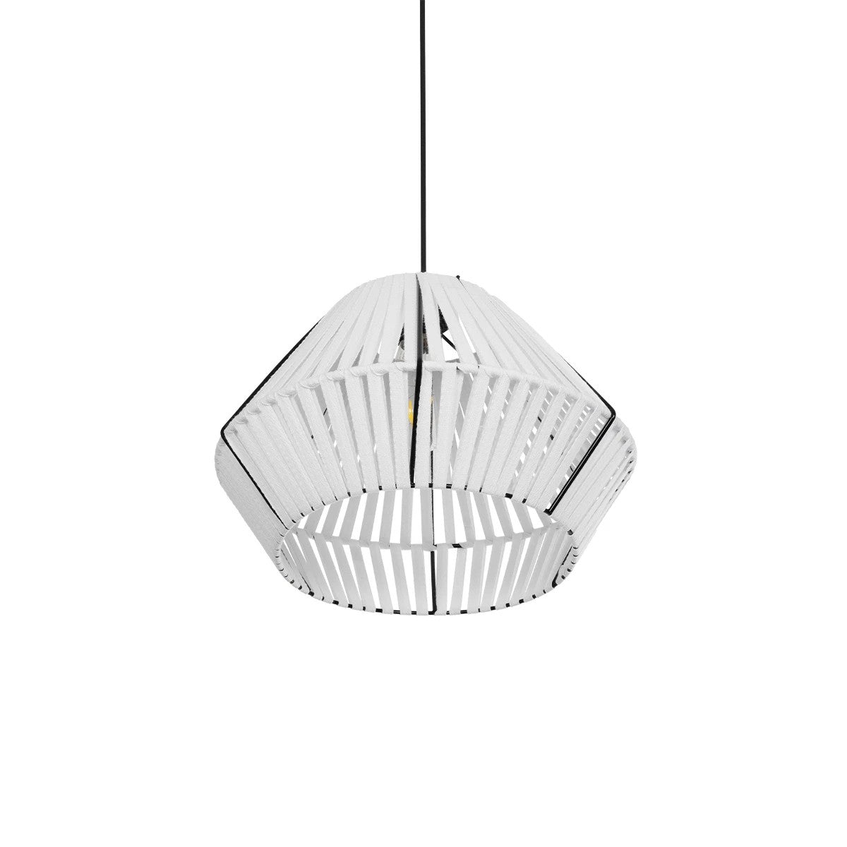 NUI 205-0063 Boho Κρεμαστό Φωτιστικό Οροφής με Ντουί 1 x E27 AC 220-240V IP20 - Λευκό - M36 x Π36 x Υ27