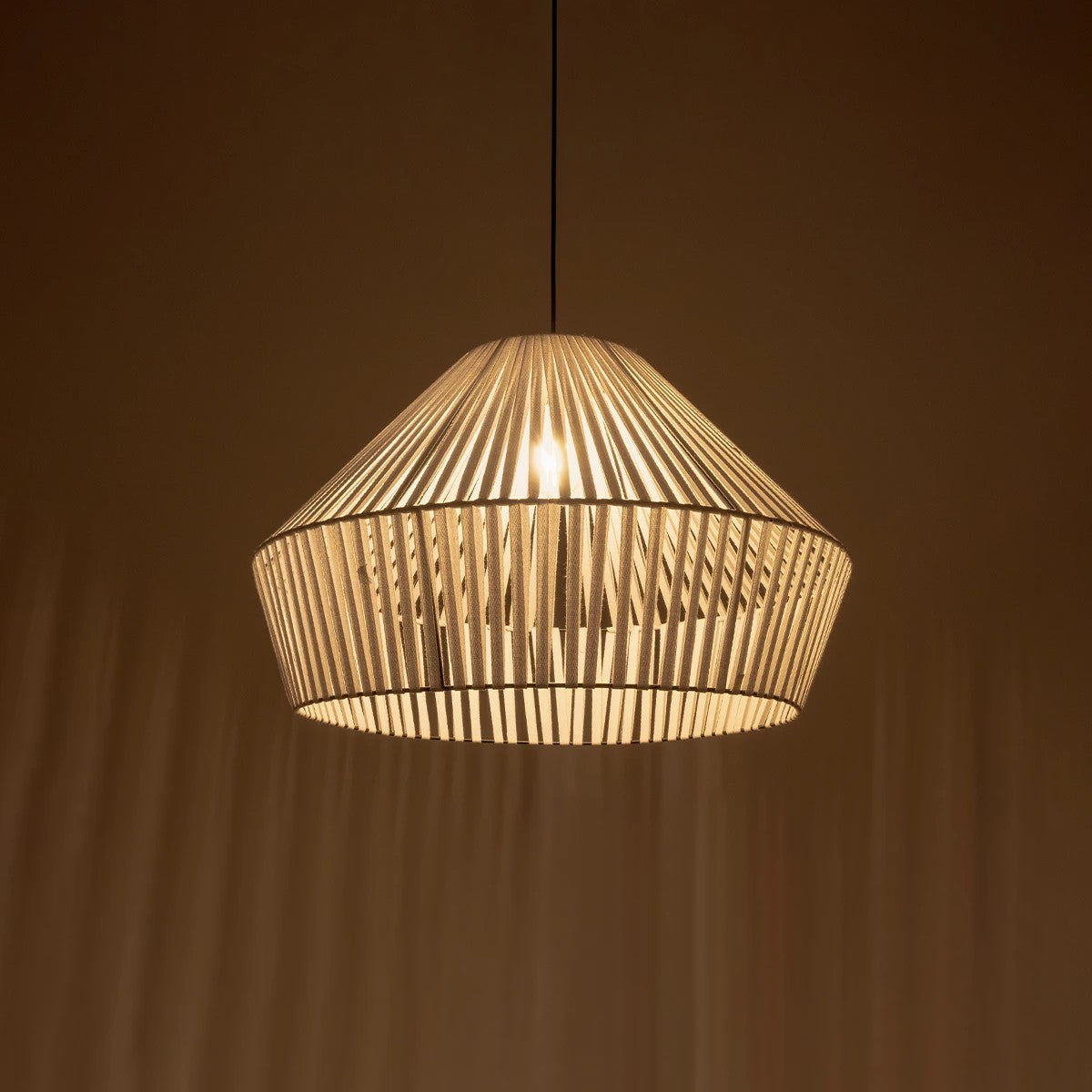 NUI 205-0064 Boho Κρεμαστό Φωτιστικό Οροφής με Ντουί 1 x E27 AC 220-240V IP20 - Λευκό - M60 x Π60 x Υ41