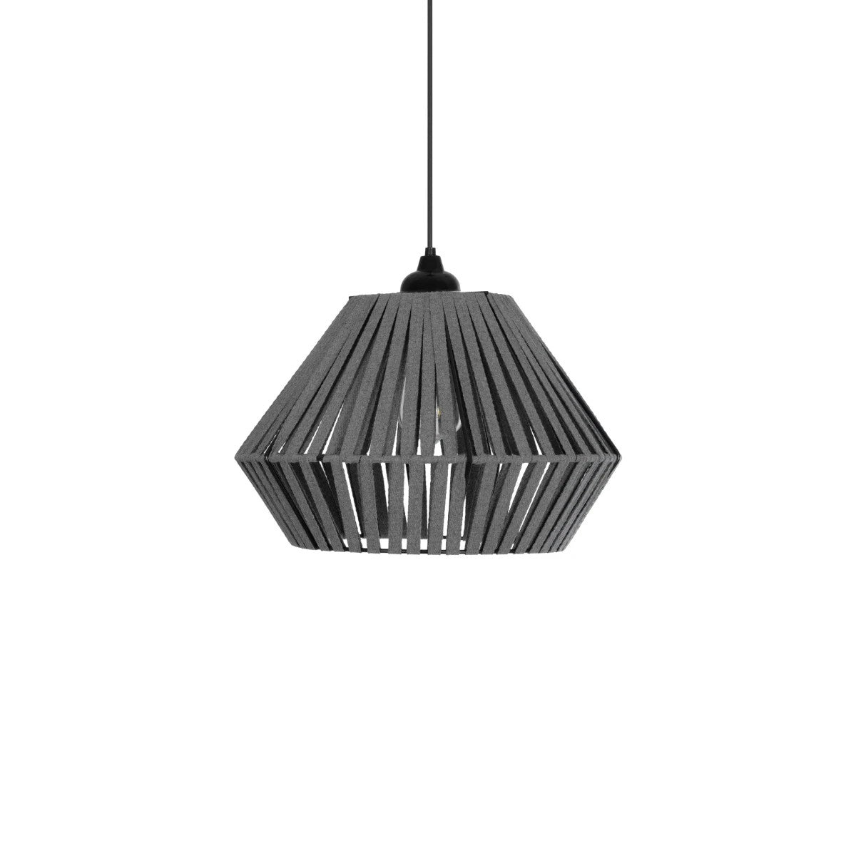 NUI 205-0065 Boho Κρεμαστό Φωτιστικό Οροφής με Ντουί 1 x E27 AC 220-240V IP20 - Γκρι - M36 x Π36 x Υ27