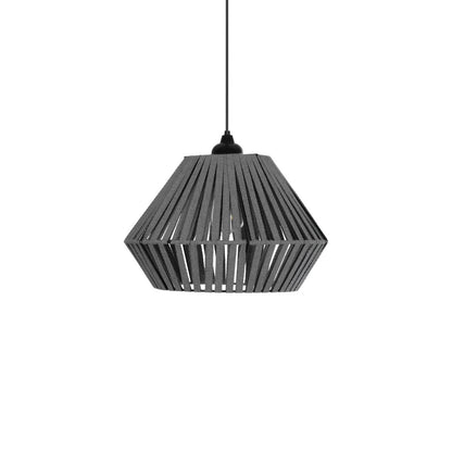 NUI 205-0065 Boho Κρεμαστό Φωτιστικό Οροφής με Ντουί 1 x E27 AC 220-240V IP20 - Γκρι - M36 x Π36 x Υ27