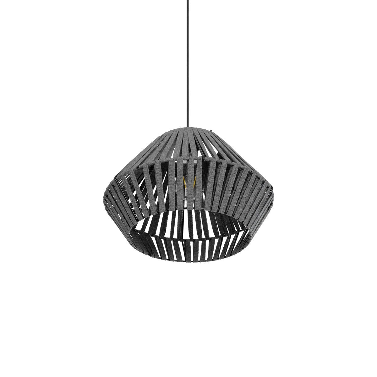 NUI 205-0065 Boho Κρεμαστό Φωτιστικό Οροφής με Ντουί 1 x E27 AC 220-240V IP20 - Γκρι - M36 x Π36 x Υ27