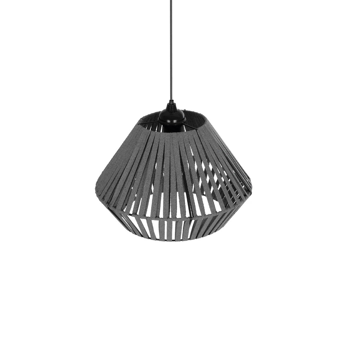 NUI 205-0065 Boho Κρεμαστό Φωτιστικό Οροφής με Ντουί 1 x E27 AC 220-240V IP20 - Γκρι - M36 x Π36 x Υ27