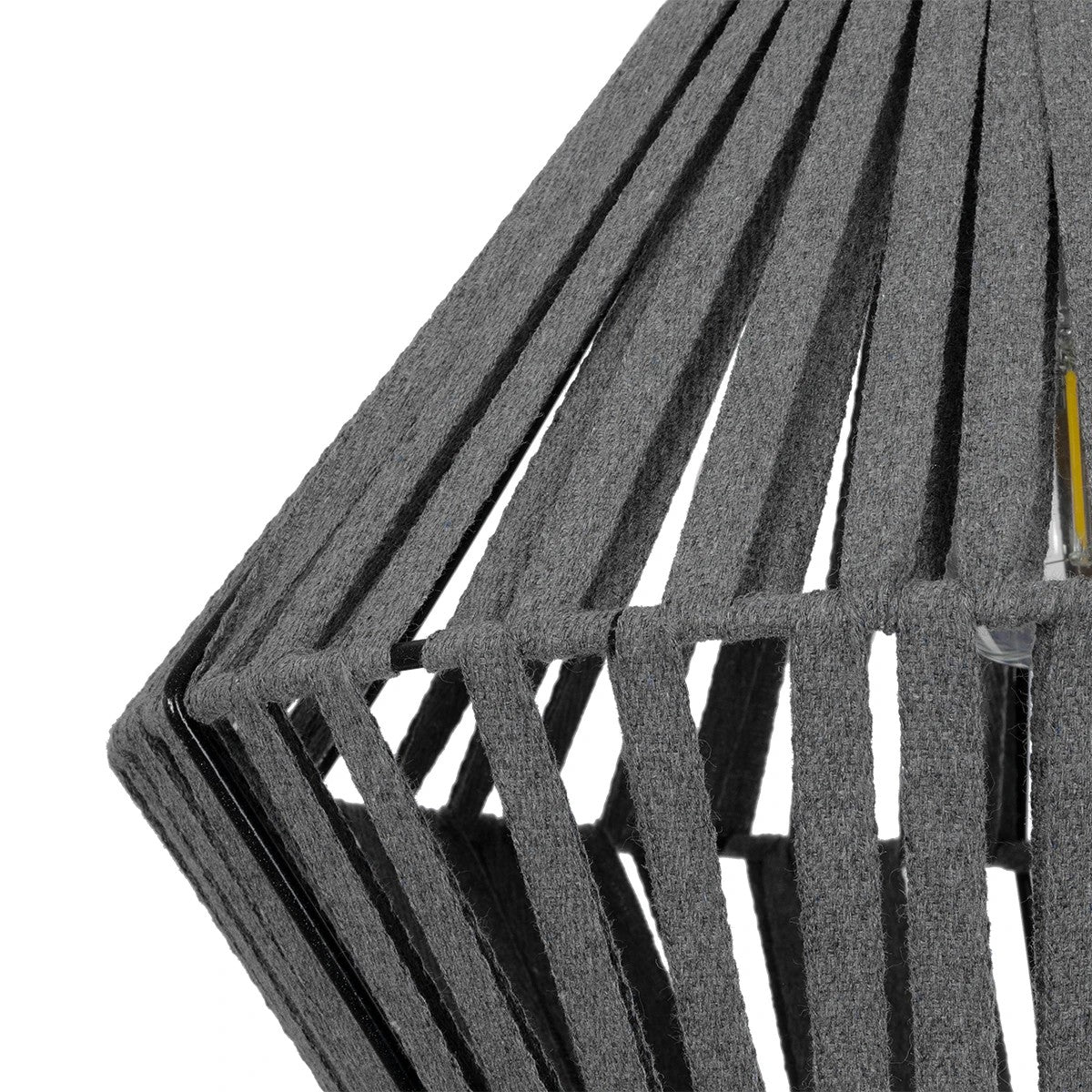 NUI 205-0065 Boho Κρεμαστό Φωτιστικό Οροφής με Ντουί 1 x E27 AC 220-240V IP20 - Γκρι - M36 x Π36 x Υ27