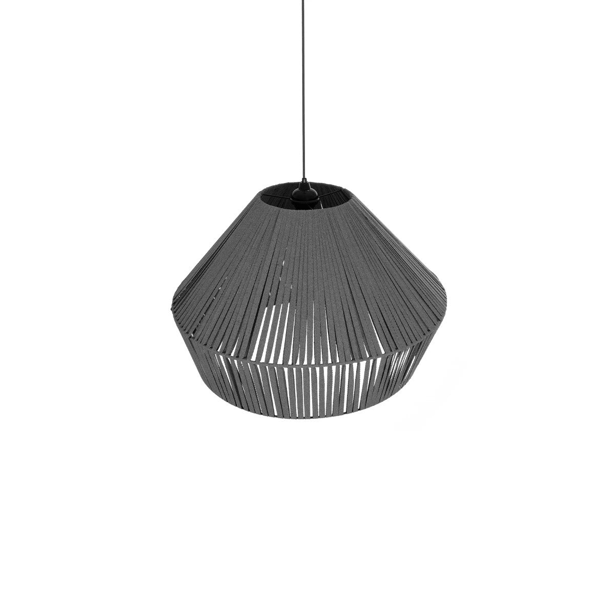 NUI 205-0066 Boho Κρεμαστό Φωτιστικό Οροφής με Ντουί 1 x E27 AC 220-240V IP20 - Γκρι - M60 x Π60 x Υ41