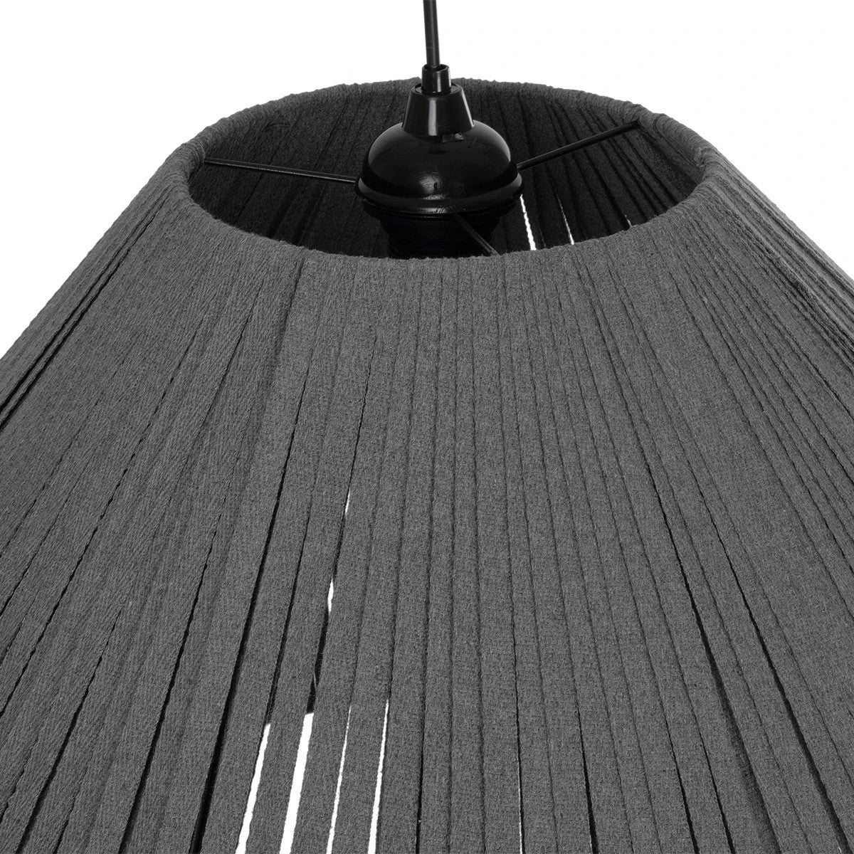 NUI 205-0066 Boho Κρεμαστό Φωτιστικό Οροφής με Ντουί 1 x E27 AC 220-240V IP20 - Γκρι - M60 x Π60 x Υ41