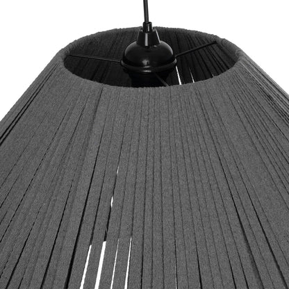 NUI 205-0066 Boho Κρεμαστό Φωτιστικό Οροφής με Ντουί 1 x E27 AC 220-240V IP20 - Γκρι - M60 x Π60 x Υ41