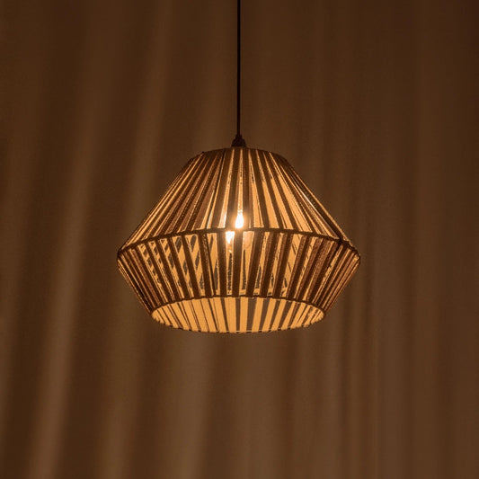 NUI 205-0067 Boho Κρεμαστό Φωτιστικό Οροφής με Ντουί 1 x E27 AC 220-240V IP20 - Μπεζ - M36 x Π36 x Υ27