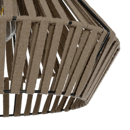 NUI 205-0067 Boho Κρεμαστό Φωτιστικό Οροφής με Ντουί 1 x E27 AC 220-240V IP20 - Μπεζ - M36 x Π36 x Υ27