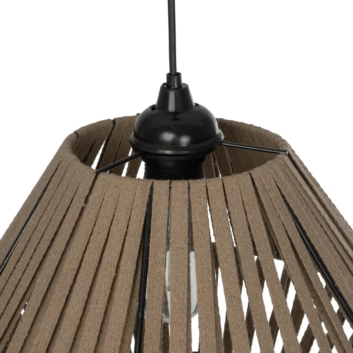 NUI 205-0067 Boho Κρεμαστό Φωτιστικό Οροφής με Ντουί 1 x E27 AC 220-240V IP20 - Μπεζ - M36 x Π36 x Υ27