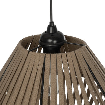 NUI 205-0067 Boho Κρεμαστό Φωτιστικό Οροφής με Ντουί 1 x E27 AC 220-240V IP20 - Μπεζ - M36 x Π36 x Υ27