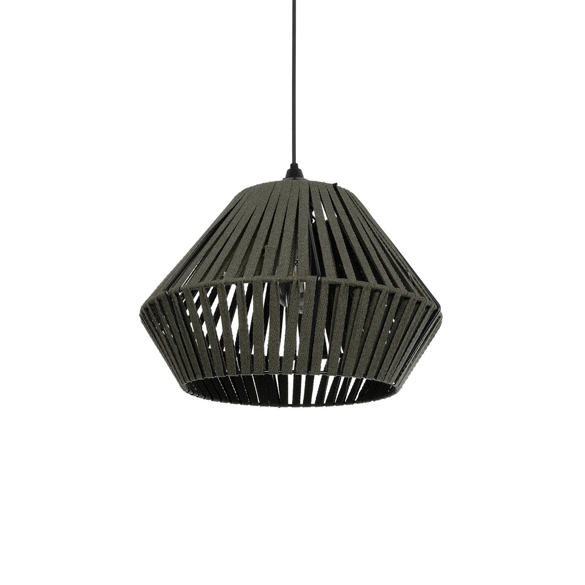 NUI 205-0069 Boho Κρεμαστό Φωτιστικό Οροφής με Ντουί 1 x E27 AC 220-240V IP20 - Πρασίνο - M36 x Π36 x Υ27