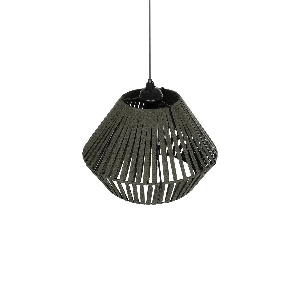 NUI 205-0069 Boho Κρεμαστό Φωτιστικό Οροφής με Ντουί 1 x E27 AC 220-240V IP20 - Πρασίνο - M36 x Π36 x Υ27