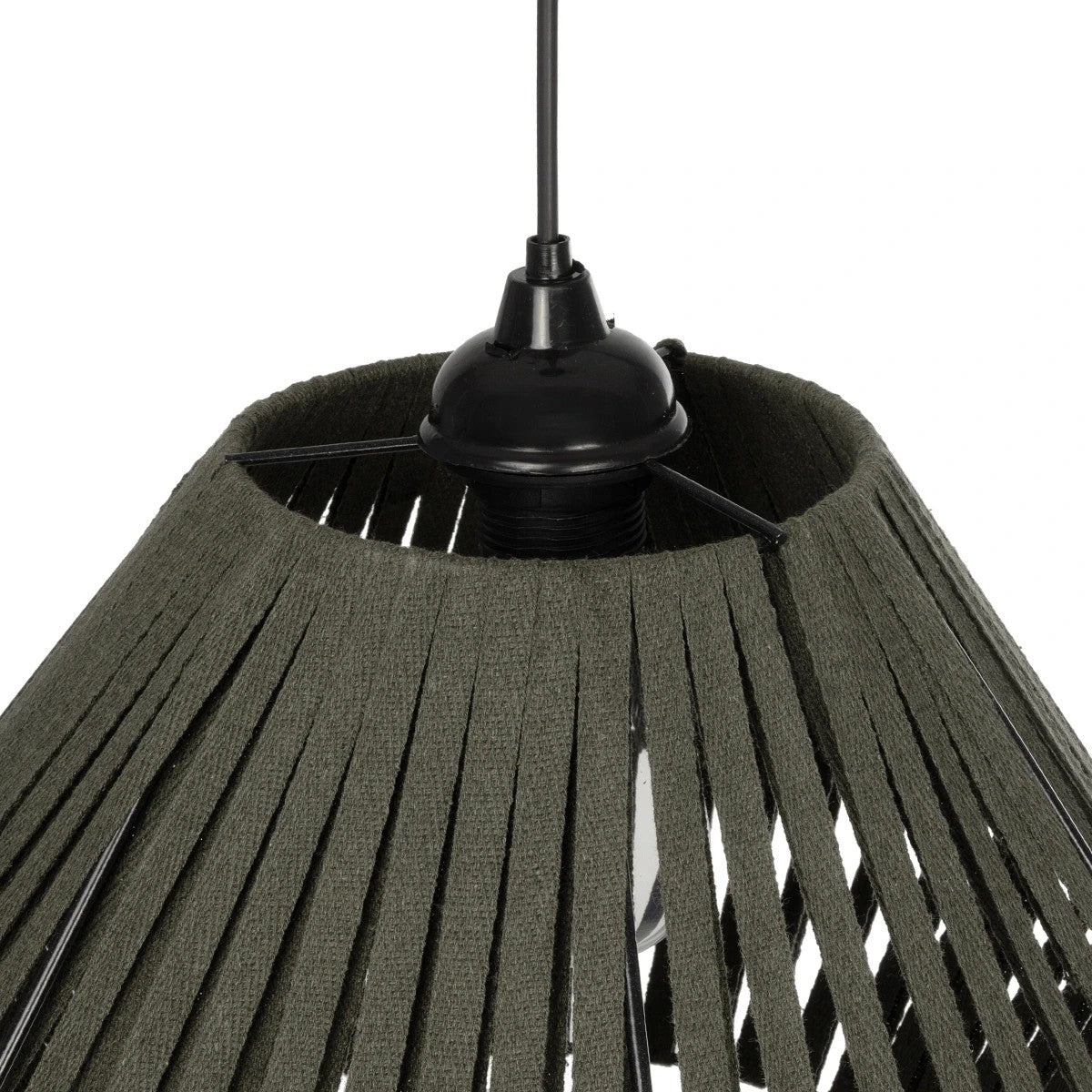 NUI 205-0069 Boho Κρεμαστό Φωτιστικό Οροφής με Ντουί 1 x E27 AC 220-240V IP20 - Πρασίνο - M36 x Π36 x Υ27