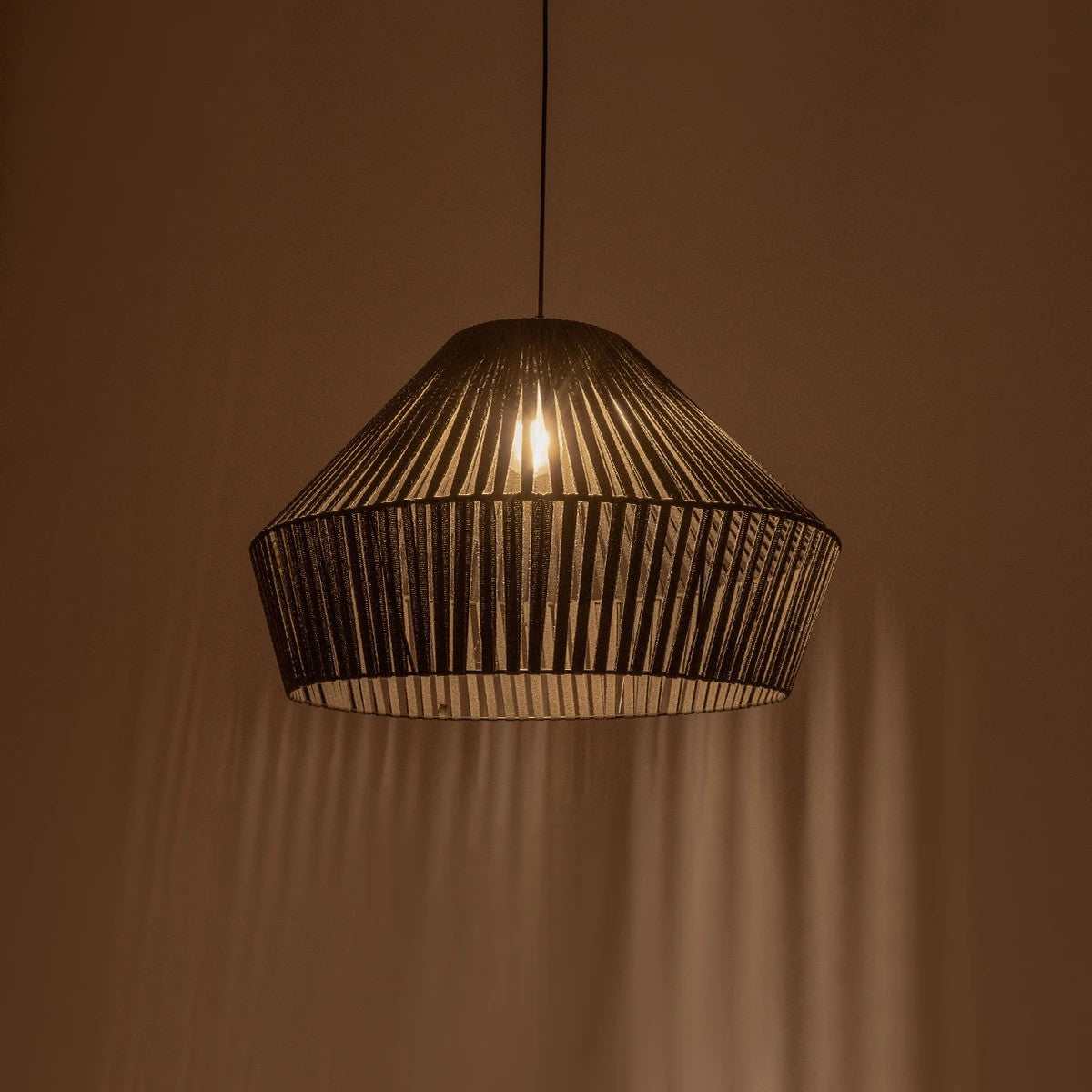 NUI 205-0070 Boho Κρεμαστό Φωτιστικό Οροφής με Ντουί 1 x E27 AC 220-240V IP20 - Πρασίνο - M60 x Π60 x Υ41