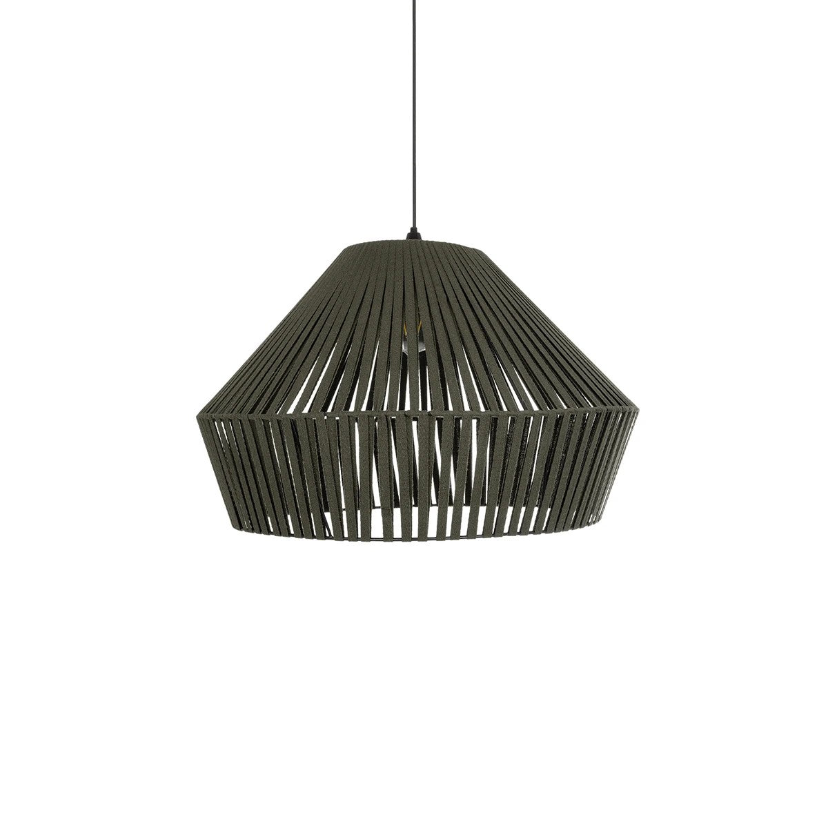 NUI 205-0070 Boho Κρεμαστό Φωτιστικό Οροφής με Ντουί 1 x E27 AC 220-240V IP20 - Πρασίνο - M60 x Π60 x Υ41