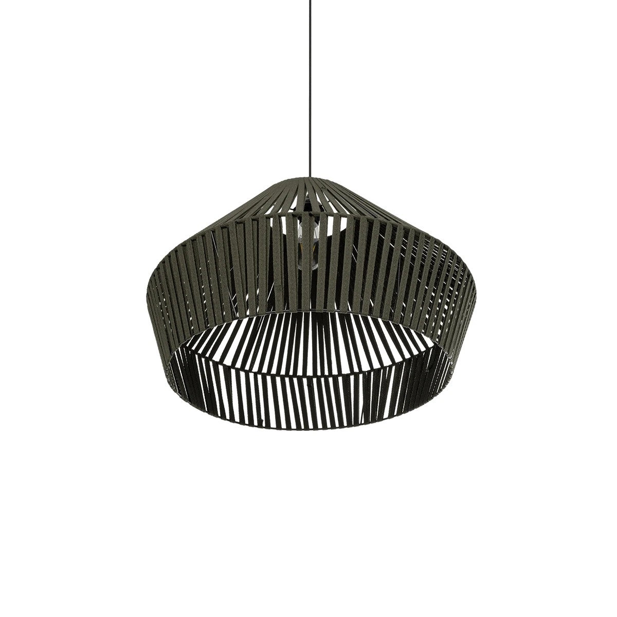 NUI 205-0070 Boho Κρεμαστό Φωτιστικό Οροφής με Ντουί 1 x E27 AC 220-240V IP20 - Πρασίνο - M60 x Π60 x Υ41