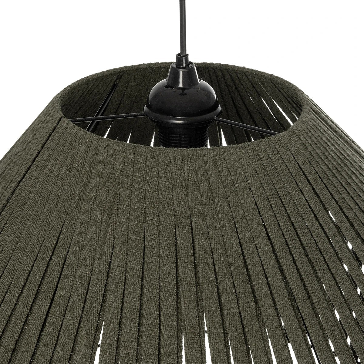 NUI 205-0070 Boho Κρεμαστό Φωτιστικό Οροφής με Ντουί 1 x E27 AC 220-240V IP20 - Πρασίνο - M60 x Π60 x Υ41