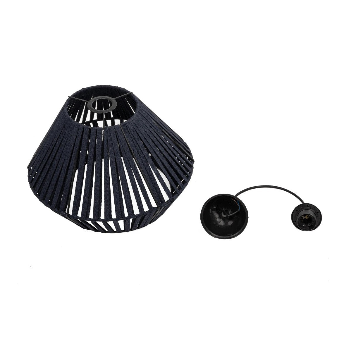 NUI 205-0071 Boho Κρεμαστό Φωτιστικό Οροφής με Ντουί 1 x E27 AC 220-240V IP20 - Μπλε - M36 x Π36 x Υ27