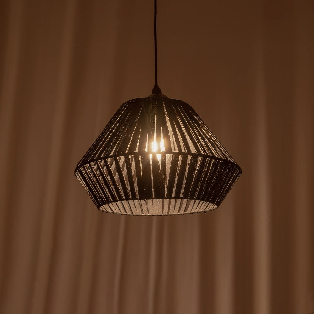 NUI 205-0071 Boho Κρεμαστό Φωτιστικό Οροφής με Ντουί 1 x E27 AC 220-240V IP20 - Μπλε - M36 x Π36 x Υ27