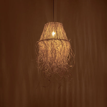 HERBE 205-0073 Boho Κρεμαστό Φωτιστικό Οροφής με Ντουί 1 x E27 AC 220-240V IP20 - Μπεζ - M30 x Π30 x Υ40