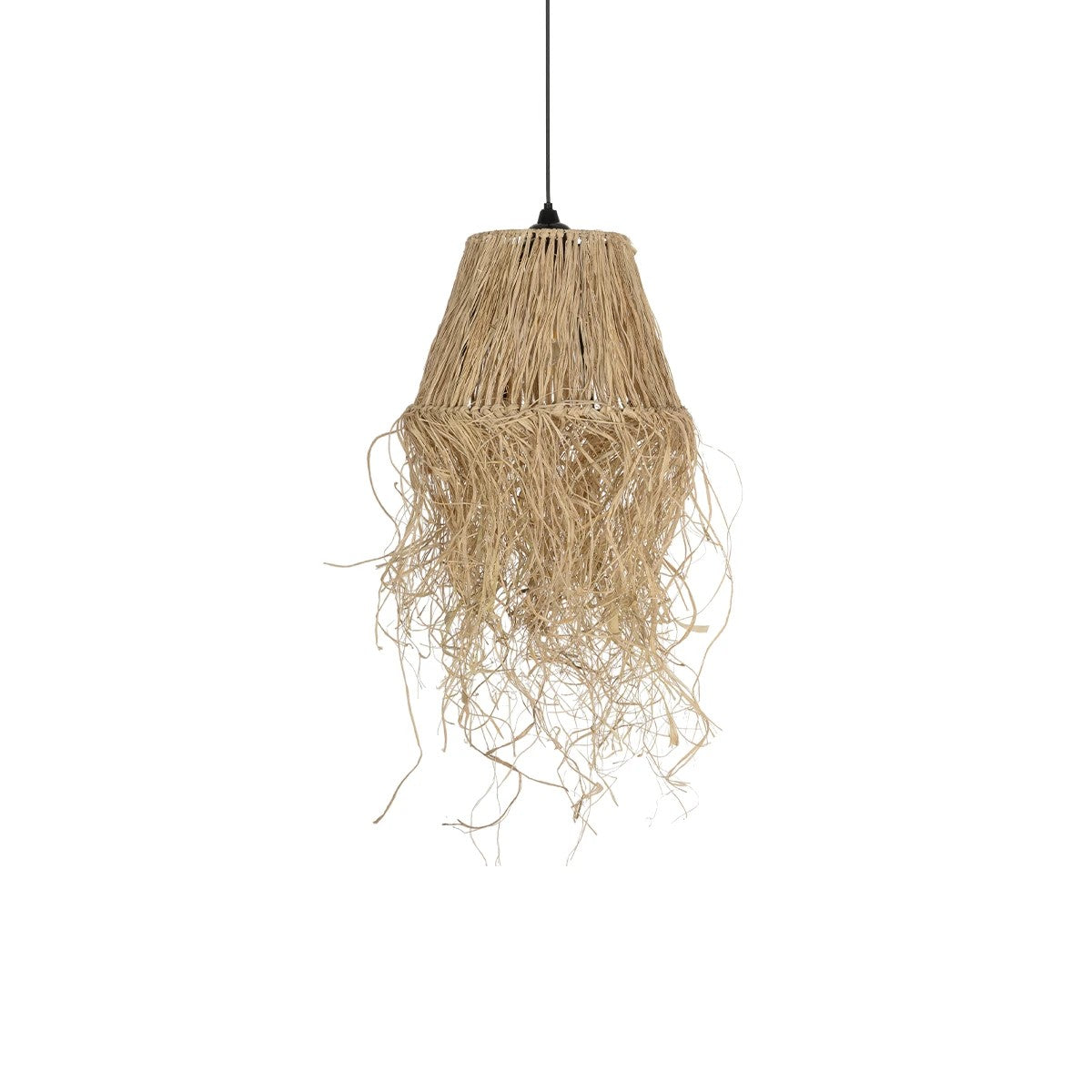 HERBE 205-0073 Boho Κρεμαστό Φωτιστικό Οροφής με Ντουί 1 x E27 AC 220-240V IP20 - Μπεζ - M30 x Π30 x Υ40