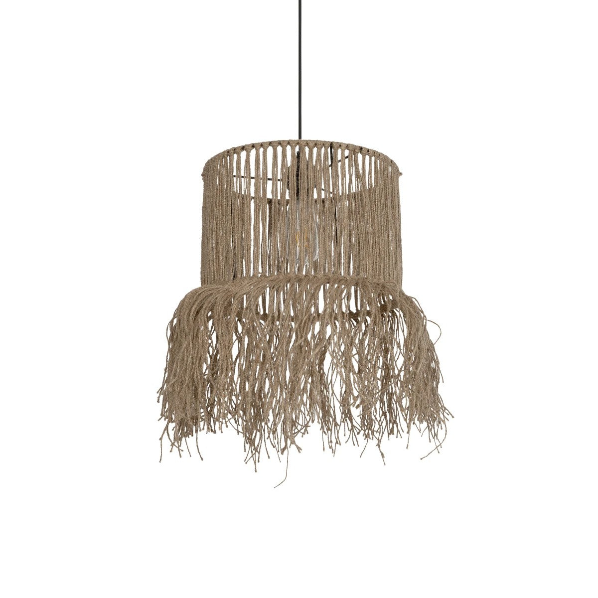 REGEN 205-0074 Boho Κρεμαστό Φωτιστικό Οροφής με Ντουί 1 x E27 AC 220-240V IP20 - Μπεζ - M30 x Π30 x Υ40