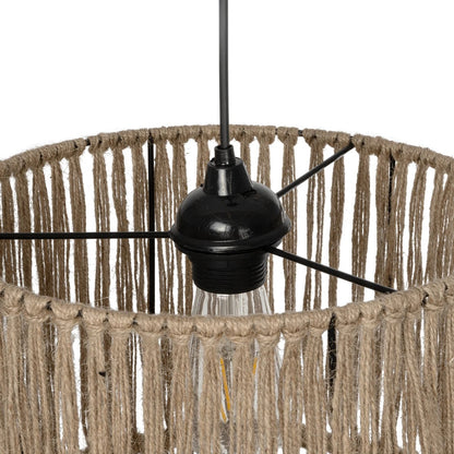 REGEN 205-0074 Boho Κρεμαστό Φωτιστικό Οροφής με Ντουί 1 x E27 AC 220-240V IP20 - Μπεζ - M30 x Π30 x Υ40