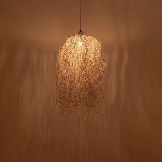 PIOVERE 205-0078 Boho Κρεμαστό Φωτιστικό Οροφής με Ντουί 1 x E27 AC 220-240V IP20 - Μπεζ - M35 x Π35 x Υ70