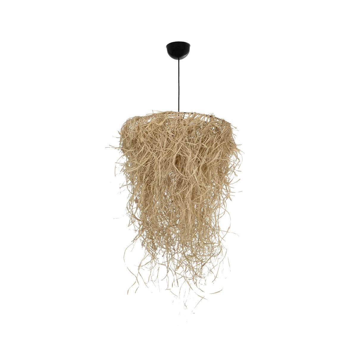 LIETUS 205-0079 Boho Κρεμαστό Φωτιστικό Οροφής με Ντουί 1 x E27 AC 220-240V IP20 - Μπεζ - M45 x Π45 x Υ50