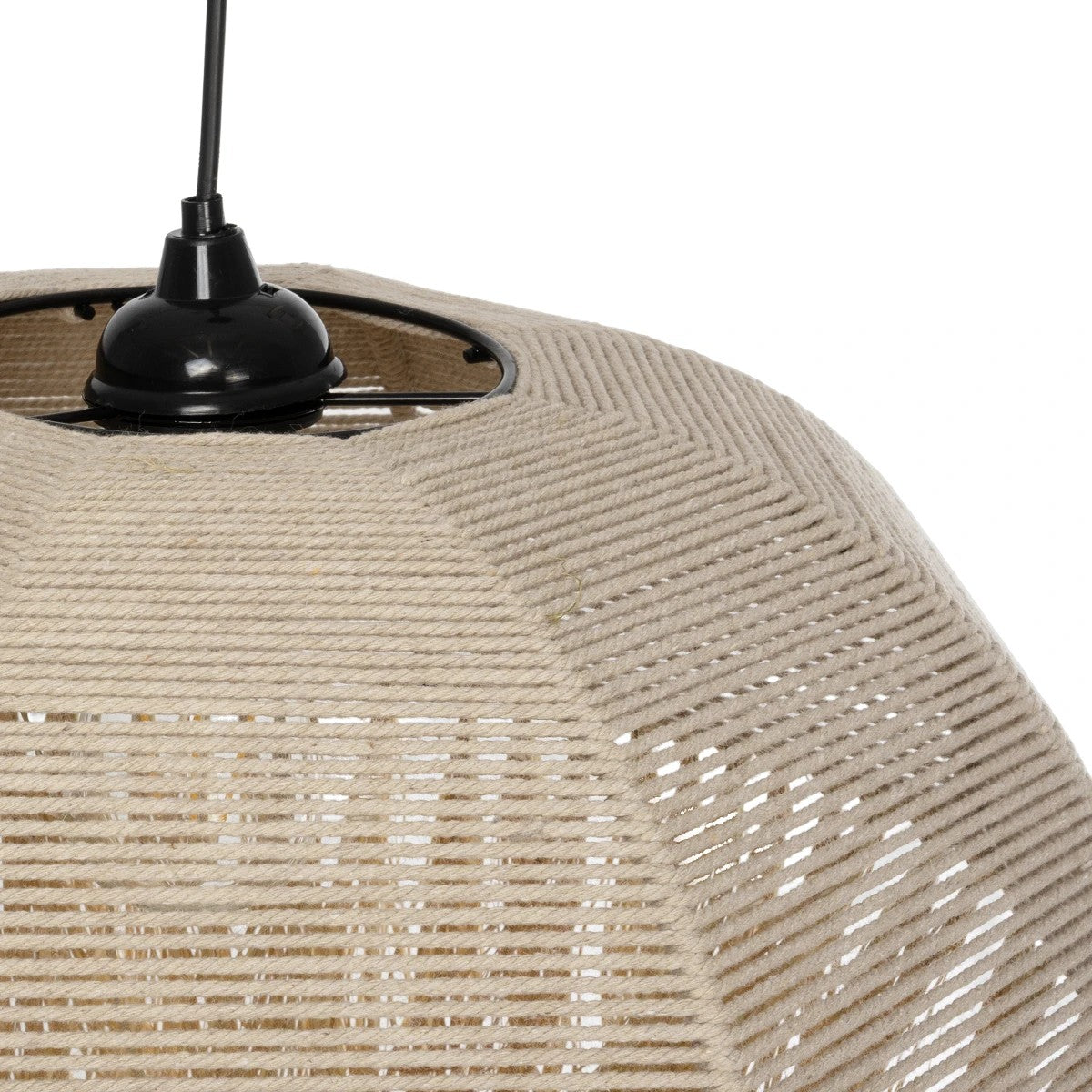 PLUVIA 205-0080 Boho Κρεμαστό Φωτιστικό Οροφής με Ντουί 1 x E27 AC 220-240V IP20 - Μπεζ - M50 x Π50 x Υ80