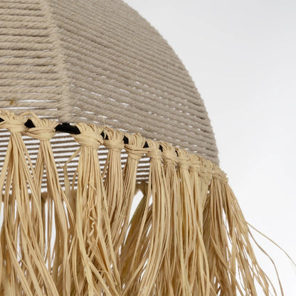 PLUVIA 205-0080 Boho Κρεμαστό Φωτιστικό Οροφής με Ντουί 1 x E27 AC 220-240V IP20 - Μπεζ - M50 x Π50 x Υ80