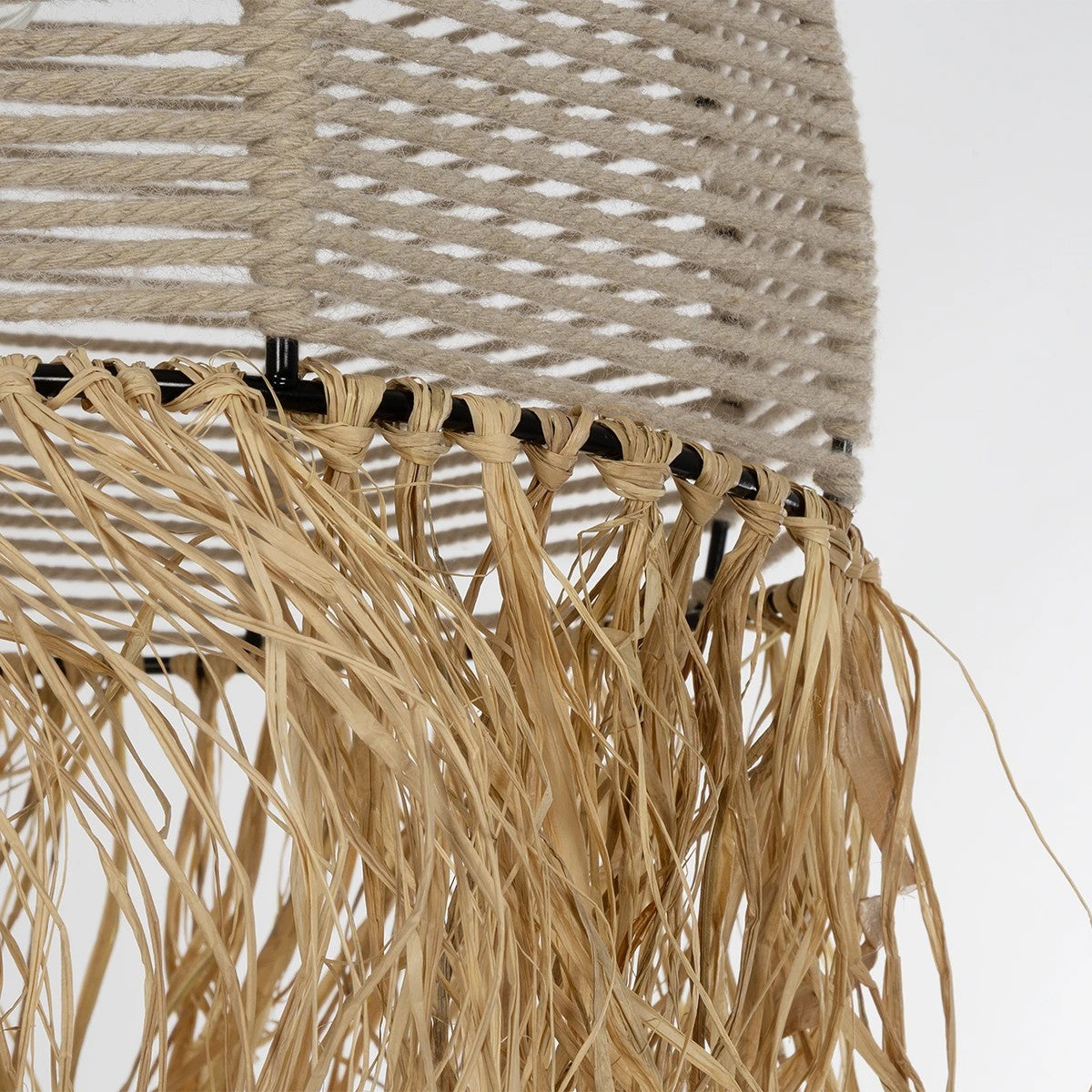 PLUVIA 205-0082 Boho Κρεμαστό Φωτιστικό Οροφής με Ντουί 1 x E27 AC 220-240V IP20 - Μπεζ - M30 x Π30 x Υ70