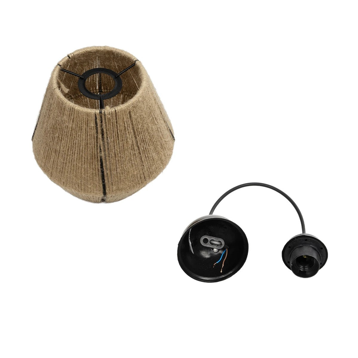 PULVIS 205-0083 Boho Κρεμαστό Φωτιστικό Οροφής με Ντουί 1 x E27 AC 220-240V IP20 - Μπεζ - M22 x Π22 x Υ22