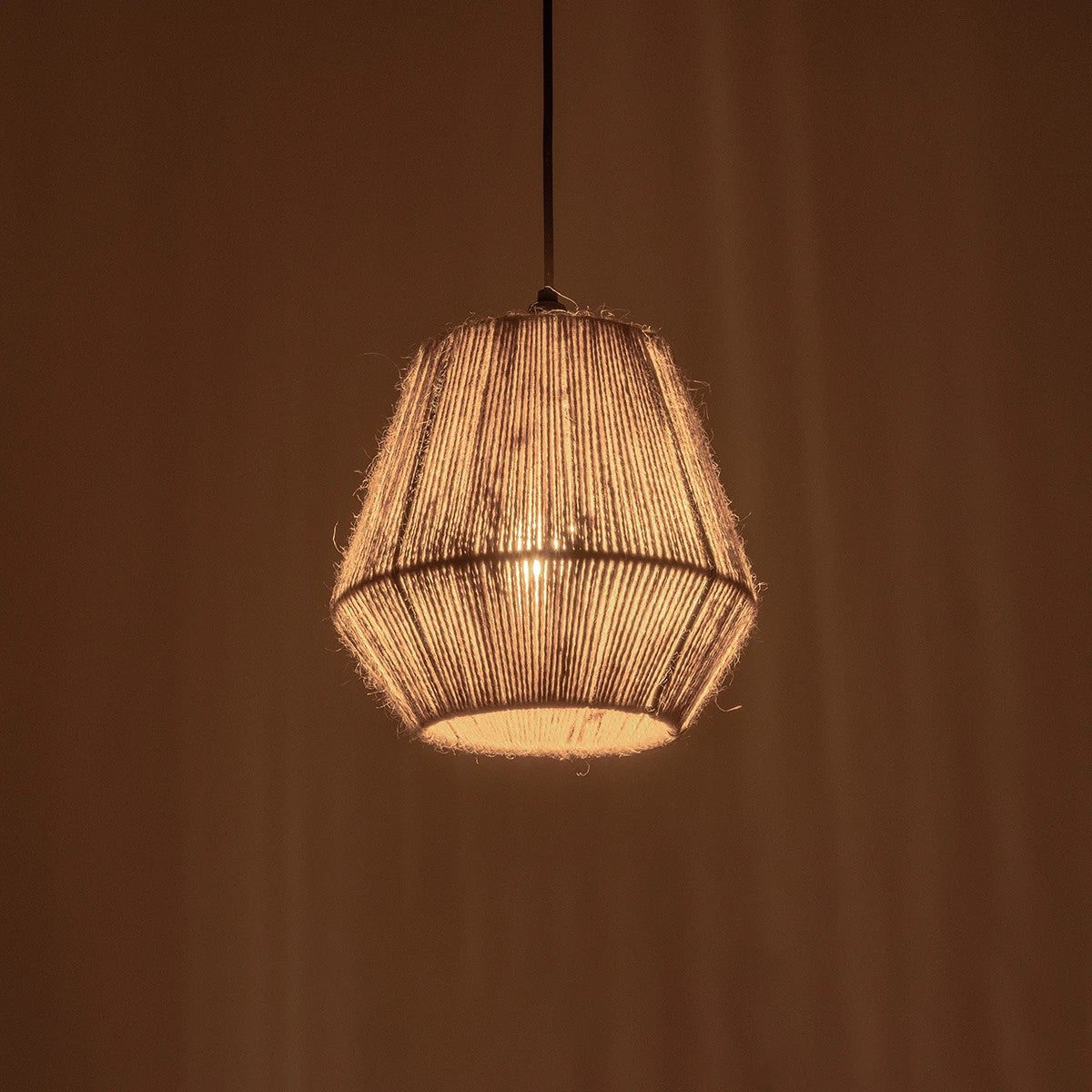 PULVIS 205-0083 Boho Κρεμαστό Φωτιστικό Οροφής με Ντουί 1 x E27 AC 220-240V IP20 - Μπεζ - M22 x Π22 x Υ22