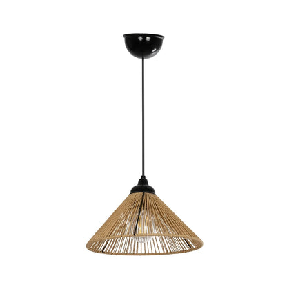 FUNIS 205-0084 Boho Κρεμαστό Φωτιστικό Οροφής με Ντουί 1 x E27 AC 220-240V IP20 - Μπεζ - M25 x Π25 x Υ16