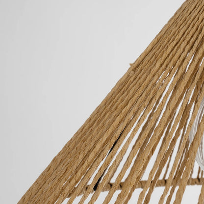 FUNIS 205-0084 Boho Κρεμαστό Φωτιστικό Οροφής με Ντουί 1 x E27 AC 220-240V IP20 - Μπεζ - M25 x Π25 x Υ16