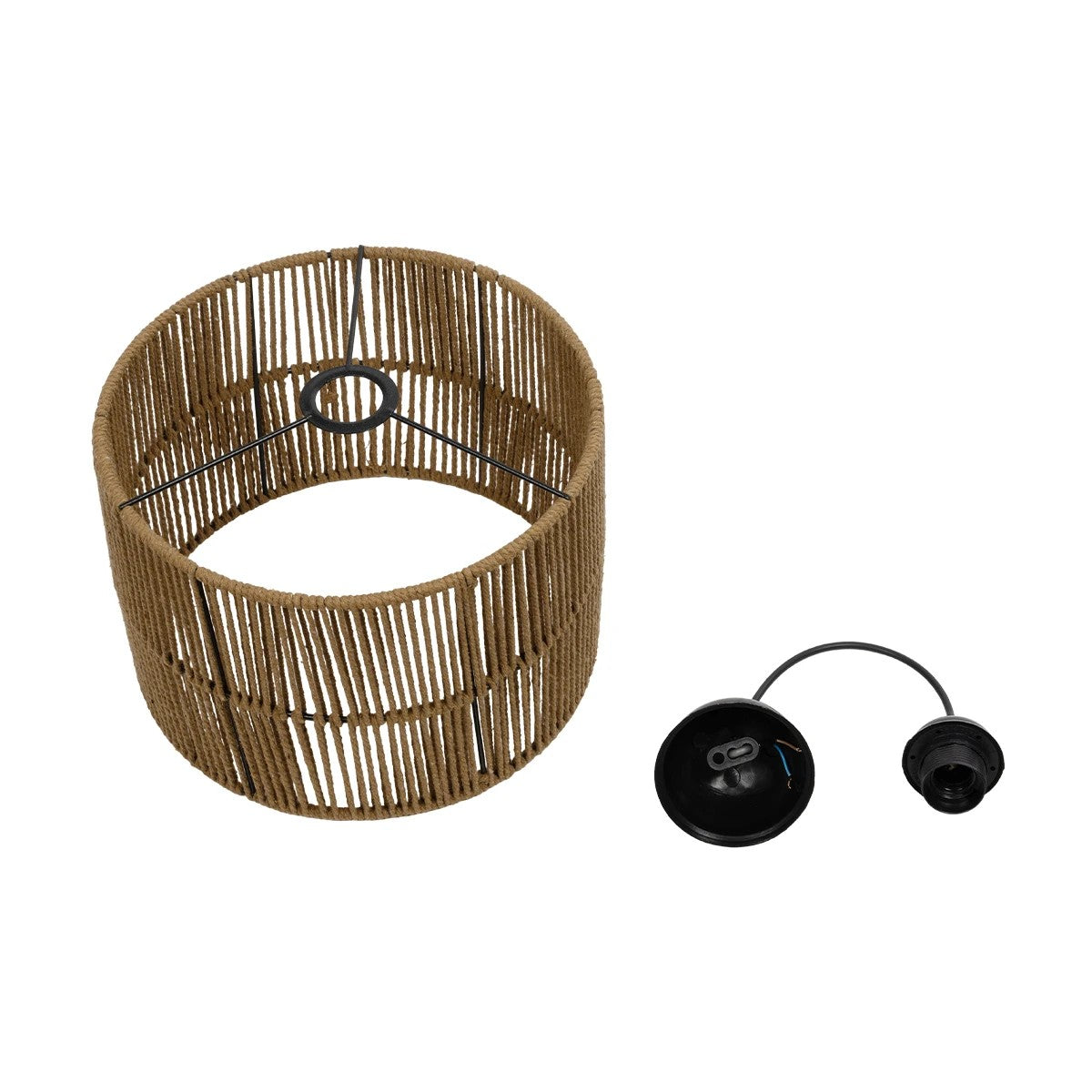 SAFA 205-0085 Boho Κρεμαστό Φωτιστικό Οροφής με Ντουί 1 x E27 AC 220-240V IP20 - Μπεζ - M30 x Π30 x Υ26