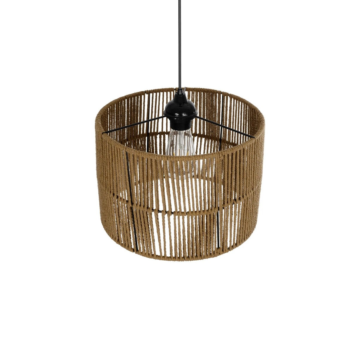 SAFA 205-0085 Boho Κρεμαστό Φωτιστικό Οροφής με Ντουί 1 x E27 AC 220-240V IP20 - Μπεζ - M30 x Π30 x Υ26