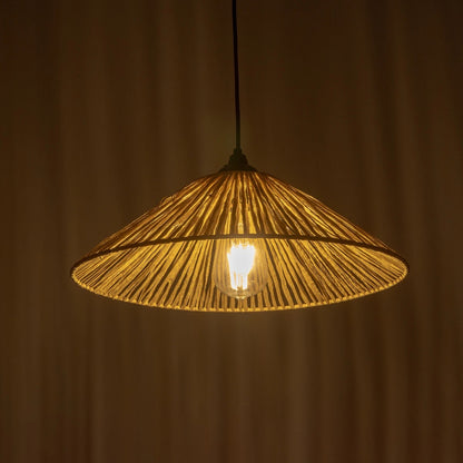 CHAPEAU 205-0086 Boho Κρεμαστό Φωτιστικό Οροφής με Ντουί 1 x E27 AC 220-240V IP20 - Μπεζ - M41 x Π41 x Υ17