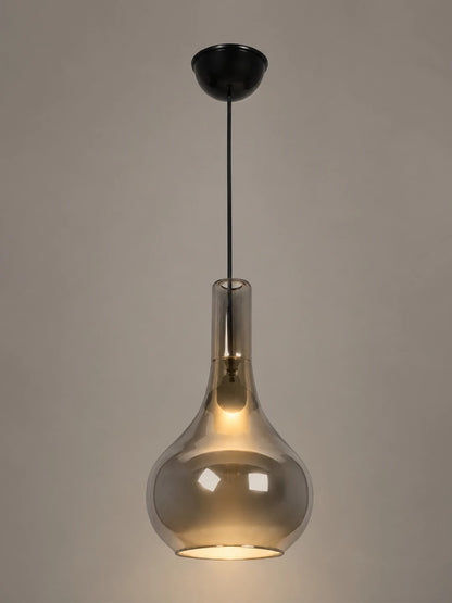TONE 206-0044 Modern Hanging Ceiling Light with 1 x E27 Socket AC 220-240V IP20 - Transparent - L20 x W20 x H36