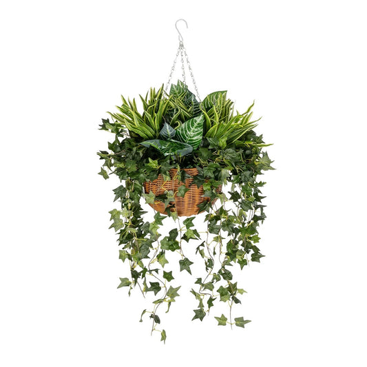 VARIOUS HANGING PLANT 20623 Τεχνητό Κρεμαστό Διακοσμητικό Φυτό Φτέρης Π60 x Μ60 x Y70cm