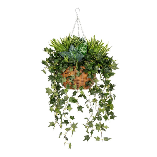 VARIOUS HANGING PLANT 20623 Τεχνητό Κρεμαστό Διακοσμητικό Φυτό Φτέρης Π60 x Μ60 x Y70cm