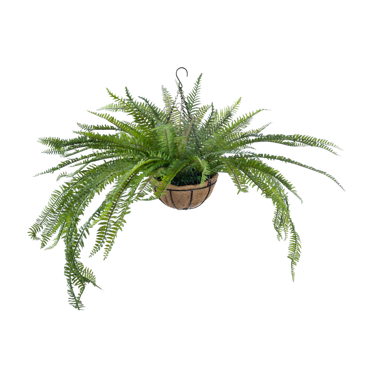 FERN HANGING PLANT 20624 Τεχνητό Κρεμαστό Διακοσμητικό Φυτό Φτέρης Y45cm