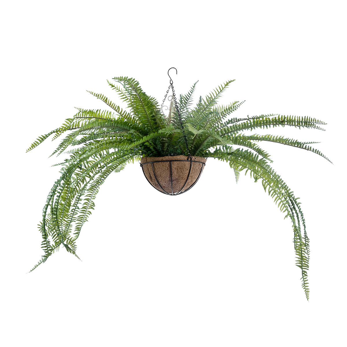 FERN HANGING PLANT 20624 Τεχνητό Κρεμαστό Διακοσμητικό Φυτό Φτέρης Y45cm