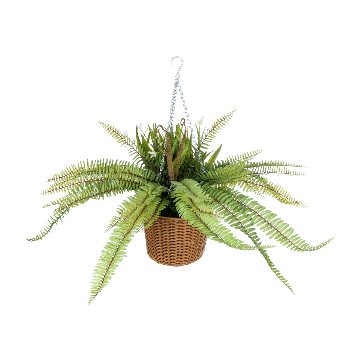 FERN HANGING BOUQUET PLANT 20629 Τεχνητό Κρεμαστό Διακοσμητικό Φυτό Φτέρης Y56cm